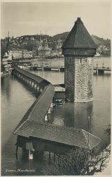 Luzern Kapellbrücke 1930
