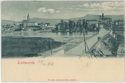 Litoměřice Leitmeritz celkový pohled most 1899