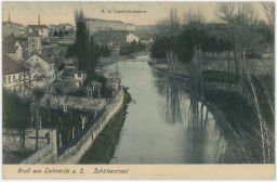 Litoměřice Leitmeritz celkový pohled kasárna 1907