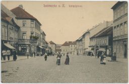 Litoměřice Leitmeritz Langegasse papírnictví J. Perlik