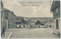 Železný Brod Jablonec náměstí hostince obuvník uzenářství 1912
