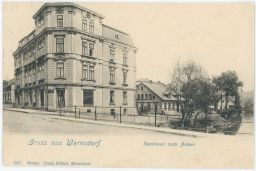 Varnsdorf Warnsdorf Děčín hostinec odesláno 1908