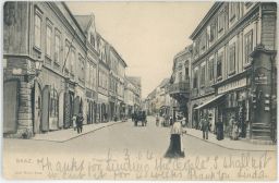 Žatec Saaz Louny Pražská obchod Nohel JUDr. Mendl 1904