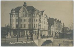 Varnsdorf Warnsdorf Děčín Rathausstrasse 1913