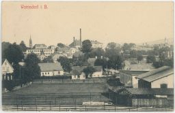 Varnsdorf Warnsdorf Děčín celkový pohled razítko 1921