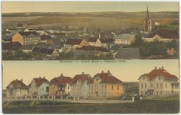 Milevsko Písek vilová čtvrt Nádražní třída 1916