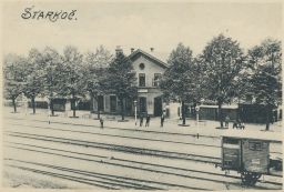 Železnice nádraží Starkoč Studnice Kutná Hora