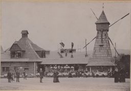 Národopisná výstava českoslovanská, Procházkova restaurace Na Větrníku, 1895, kabinetka, světlotisk