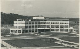 Otrokovice Baťov Baťa Zlín Společenský dům domky KOMPOZICE