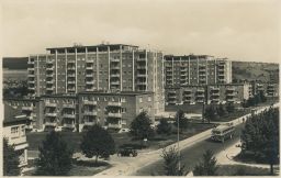 Gottwaldov Zlín Morýsovy domy Morysáky autobus Škoda Tudor