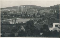 Zlín Baťa stadion elektrárna dobová reklama Luna BB 1933