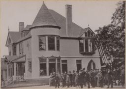 Národopisná výstava českoslovanská, Residence amerického Čecha, 1895, kabinetka, světlotisk