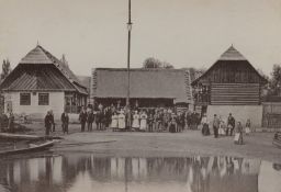Národopisná Výstava Českoslovanská v Praze 1895, Blatský statek, kabinetka, světlotisk