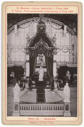 II. mezinárodní výstava lékárnická v Praze 1896, Výstavní palác - hlavní síň, kabinetka, světlotisk
