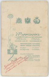 Praha Vodičkova emblém fotoateliér J.F. Langhans