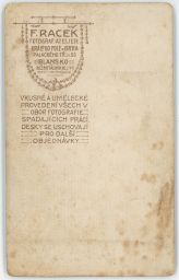 Emblém fotoateliér F. Racek Brno Královo Pole Palackého 53