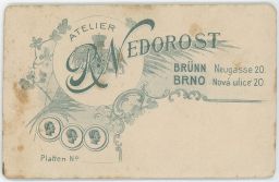 Emblém fotoateliér R. Nedorost Brno Nová ulice 20