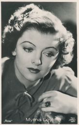 Americká herečka Myrna Loy Adele Williams 1905-1993