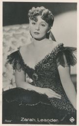 Zarah Leander švédská herečka a zpěvačka 1907-1981