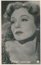 Zarah Leander švédská herečka a zpěvačka 1907-1981