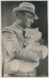 Hans Philipp August Albers kočka německý herec zpěvák 1891-1960