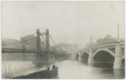 Praha Rudolfova lávka Most Františka Ferdinanda 1914