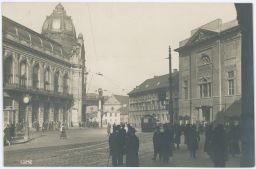 Praha Obecní dům tramvaj 1916