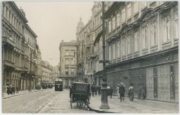 Praha Národní Knihkupectví Vilímek Benz Auto Vosátka Pluhovská tramvaje Zikmund Reach 1908