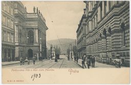 Praha Ferdinandova třída Národní divadlo 1903