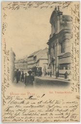 Praha Spálená ulice tramvaj č. 19 1899