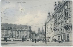Praha Pařížské náměstí Republiky Photobrom 1910