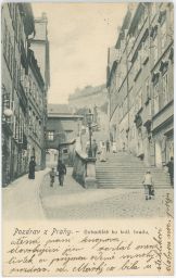 Praha Zámecké schody 1904