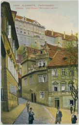 Praha Hradčany Malá strana Pětikostelní náměstí 1908