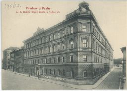 Praha Ječná c.k. reálné školy české nakl. Jedlička 1906