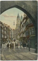 Praha Malá strana Mostecká 1908