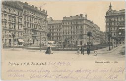 Praha Vinohrady Fügnerovo náměstí 1901