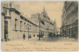 Praha Na Poříčí od náměstí Republiky hotel 1899