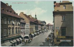 Prahab Rytířská ulice obchody Monopol 1910