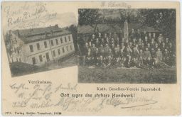 Krnov Jägerndorf Bruntál Vereinshaus katolický tovaryšský spolek 1903
