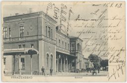 Železnice nádraží Františkovy lázně 1903