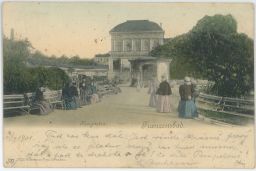 Františkovy lázně Kurgarten und Kurhaus 1901