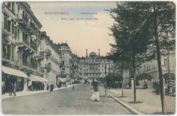 Mariánské lázně Kaiserstrasse Grand Hotel Ott 1906