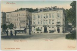 Mariánské lázně Villa Nizza dodatečné dělení na zadní straně