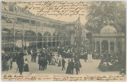Mariánské lázně Korunní kolonáda promenádní koncert 1903