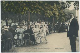Mariánské lázně zahradní restaurace Café Miramonti 1911