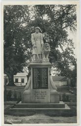 Načeradec Benešov pomník padlým F.K.V. 1932
