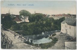 Tučapy Tábor mlýn most zahrada 1913