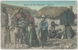 Cikáni Romové Stryj Ukrajina Gruss von den Karpaten Zigeuner Pozdrav z Karpat 1915