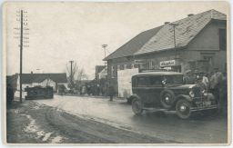 Baťa nehoda automobilu Jesenice u Prahy Praha-západ foto Zima