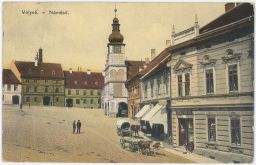 Volyně Strakonice náměstí Josef Kafka povozy c.k